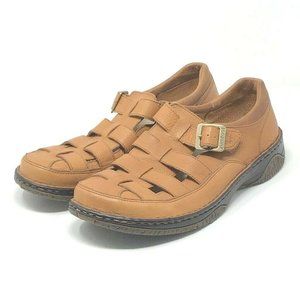 Zumfoot Mens Fisherman Sandals Brown Leather 10
